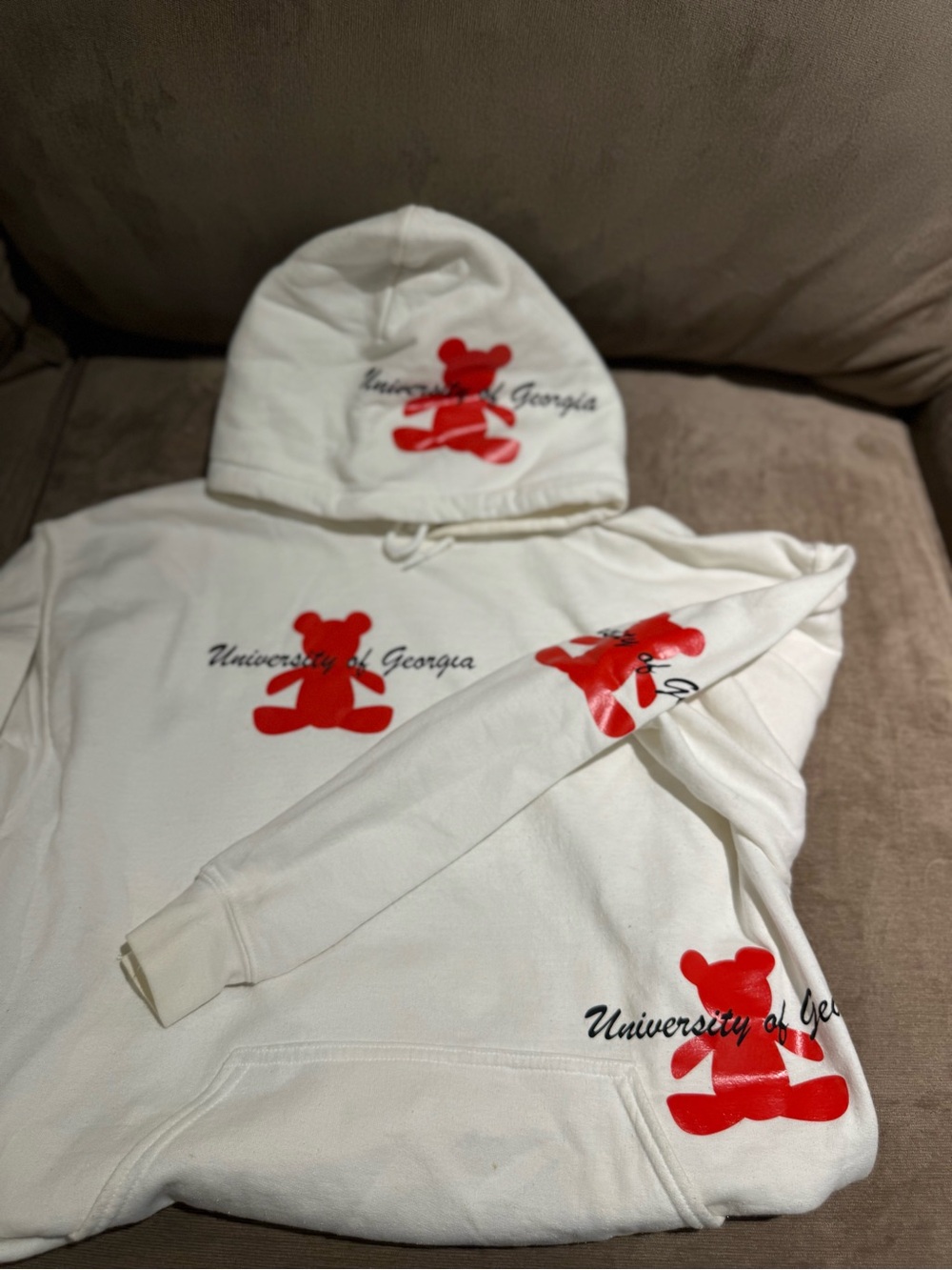Custom University of Georgia Teddy Bear hoodie